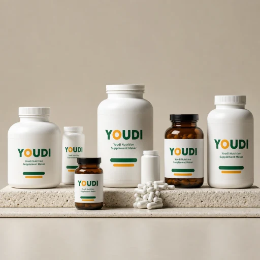 Private label supplement bottles manufactured by Youdi Nutrition