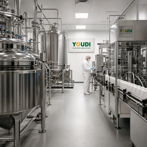 Supplement manufacturing facility production line